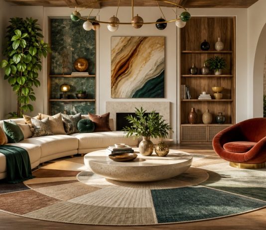 Interior Design Styles Based on Your Zodiac Sign Elegant living room combining varied zodiac-inspired colors, textures, and design styles